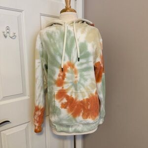 Tie-Dye Hoodie with Front Pocket